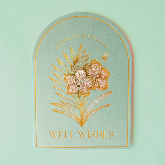 Get Well Orchid Card