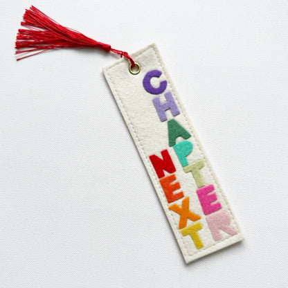Next Chapter Felt Bookmark Rainbow