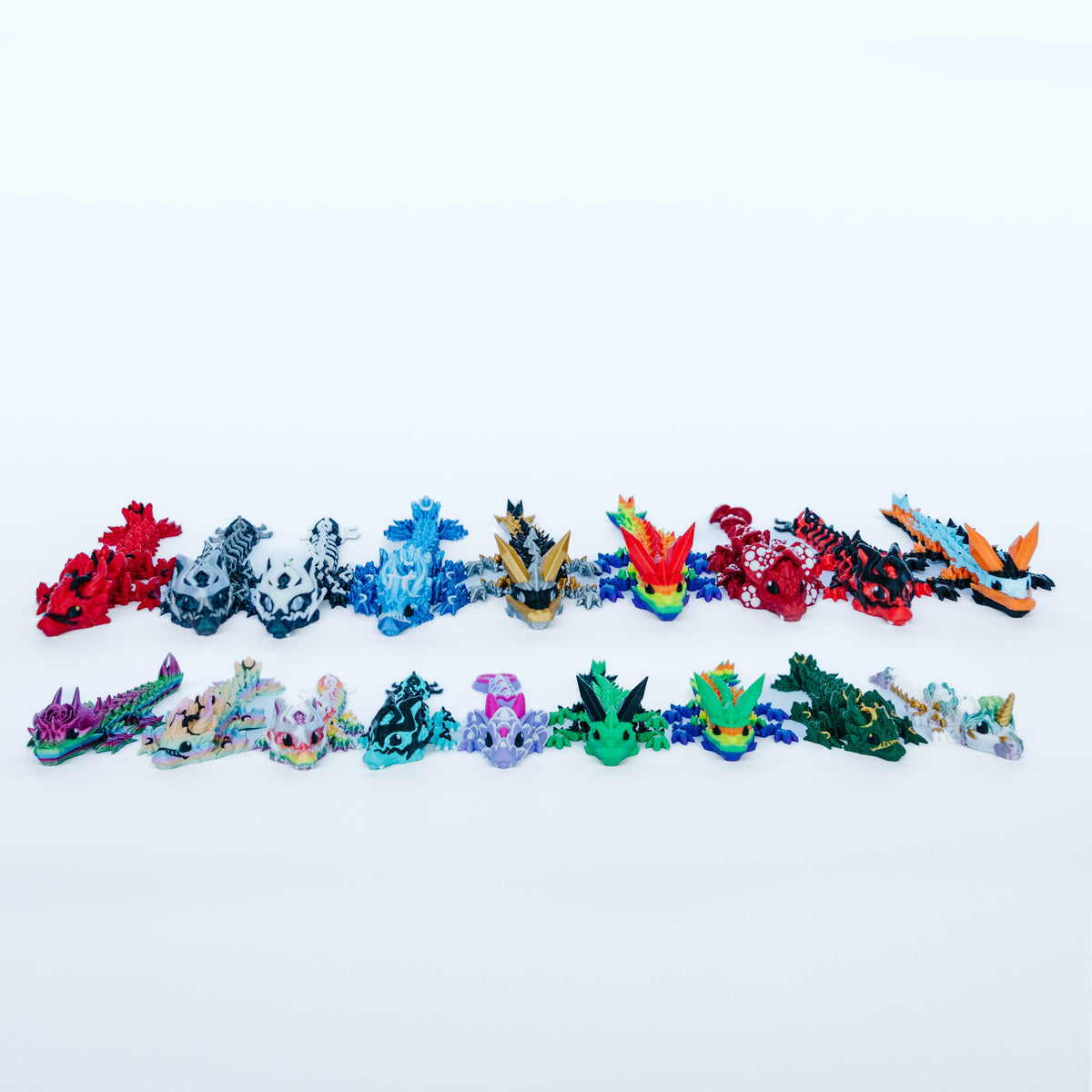 Mini 3D Printed Dragons – Assorted Colors