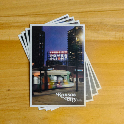 Kansas City Street Car Postcard