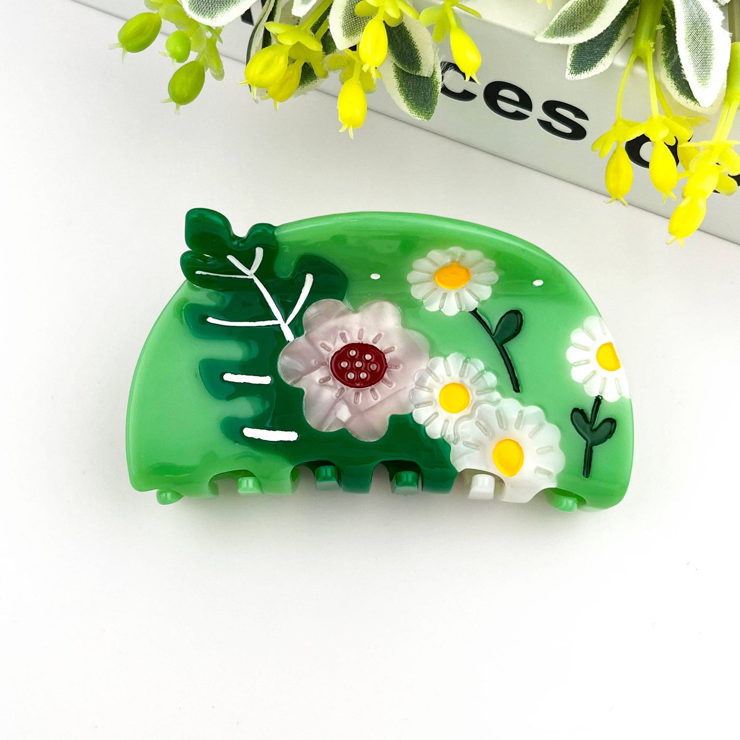 Acetate Daisy Claw Clip, Flower Hair Clip