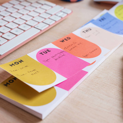 Keyboard Weekly Planner Pad | Bright Arches