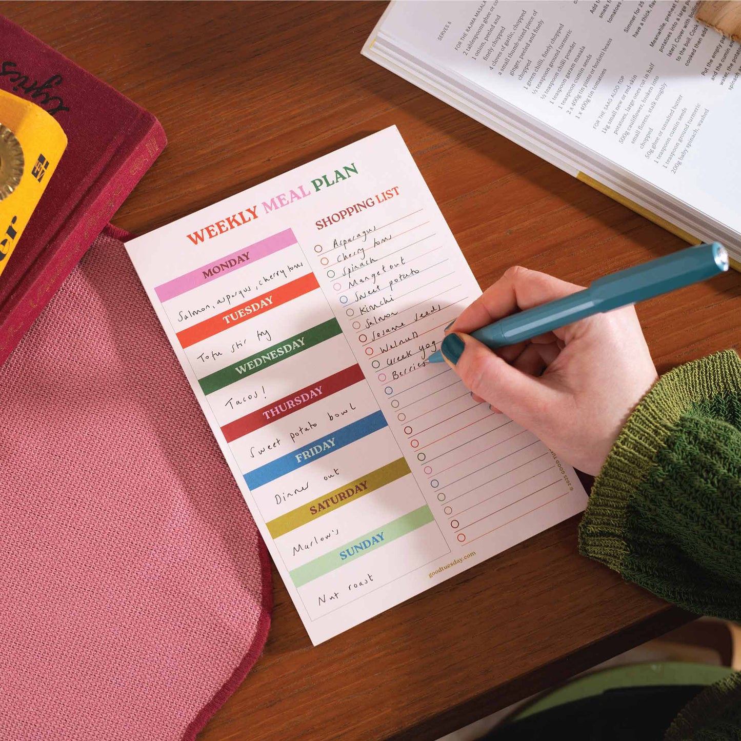 A5 Meal Planner & Shopping List | Work Hard, Play Nice