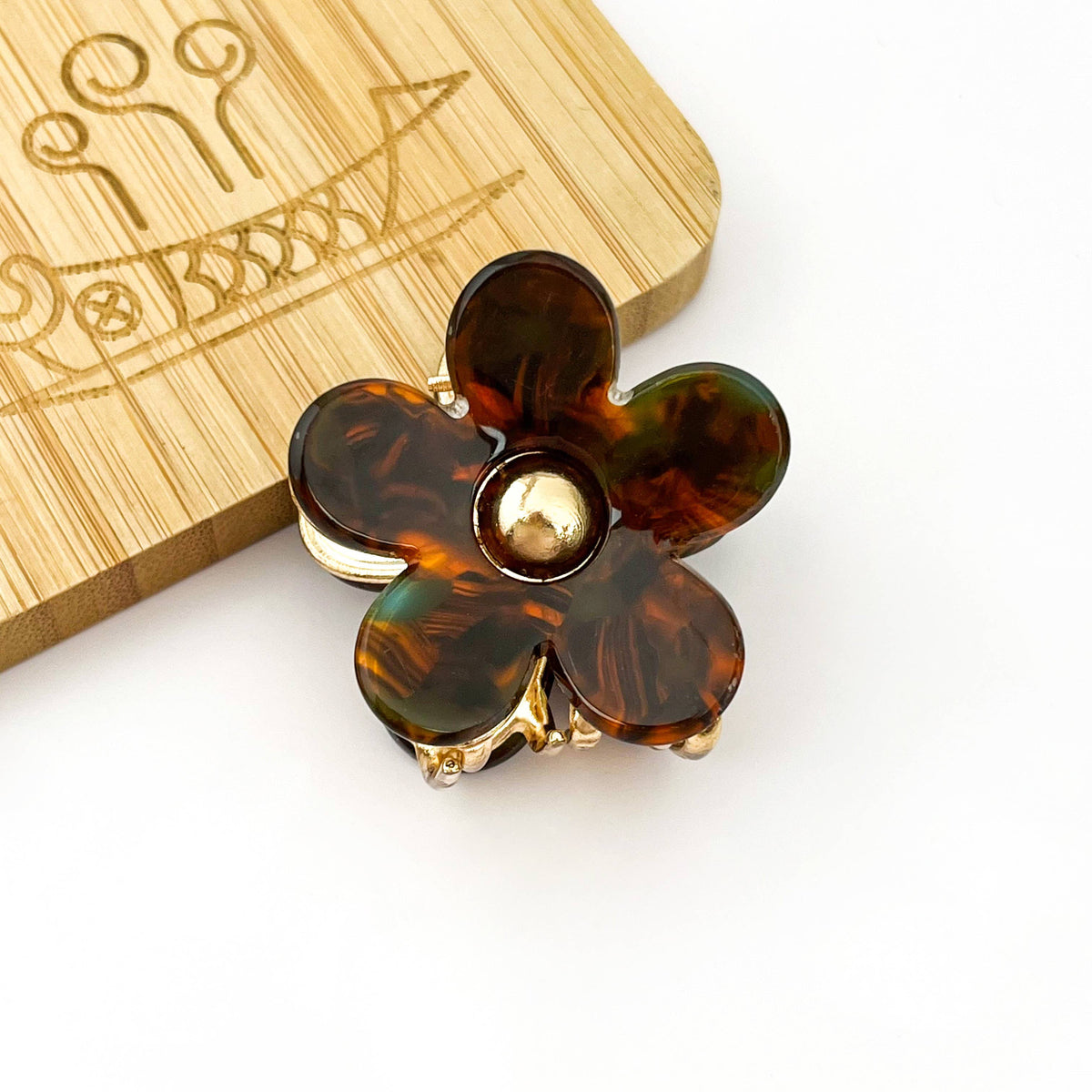 1.4'' Mini Metal Flower Hair Claw Clip