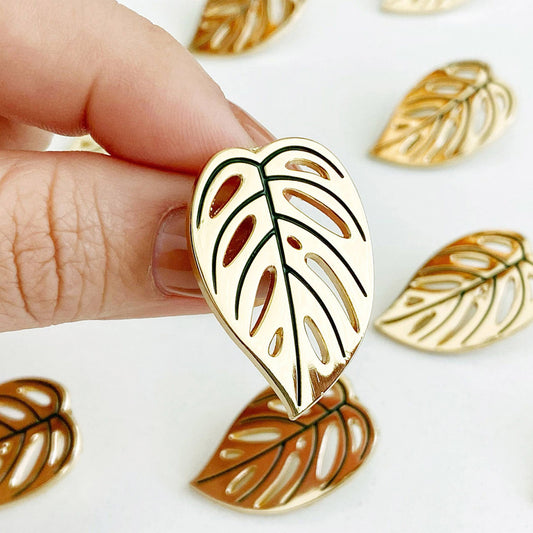 "Swiss Cheese" Monstera Adansonii Lapel Pin | Garden Gift
