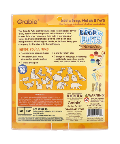 “Drop to Puff” 3D Sponge Art Kit