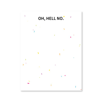 Oh Hell No Notepad