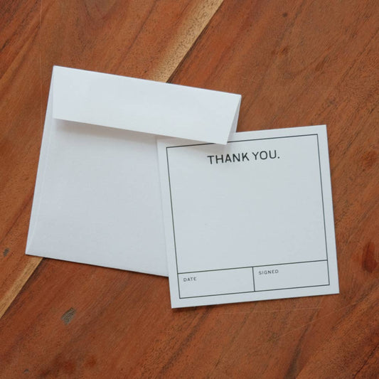 Thank You Note Cards (Pack of 6)