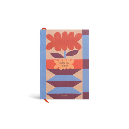 Page a Day Planner, Undated, A5 Hardcover - Floral