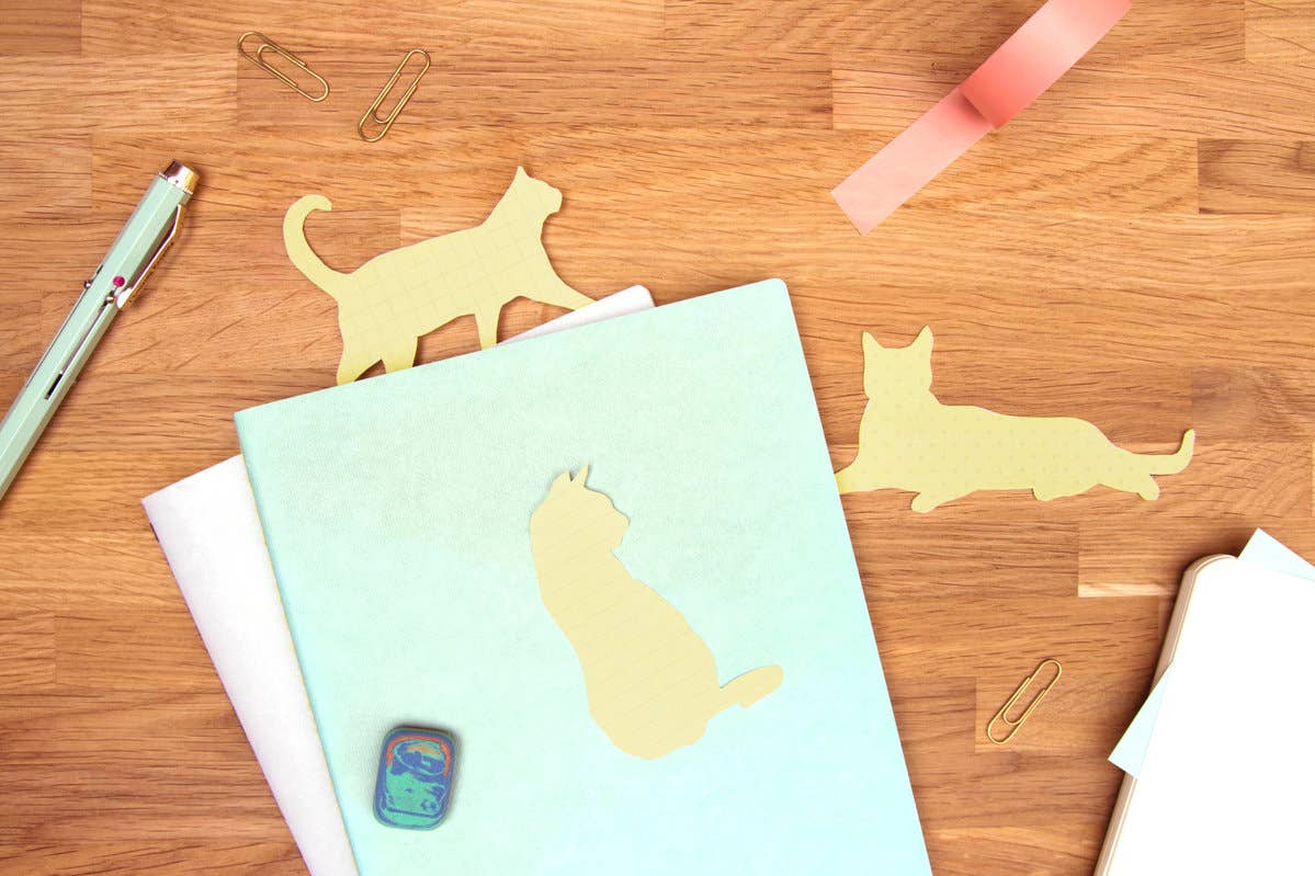 Cat Sticky Notes - Cute stationery for animal lovers