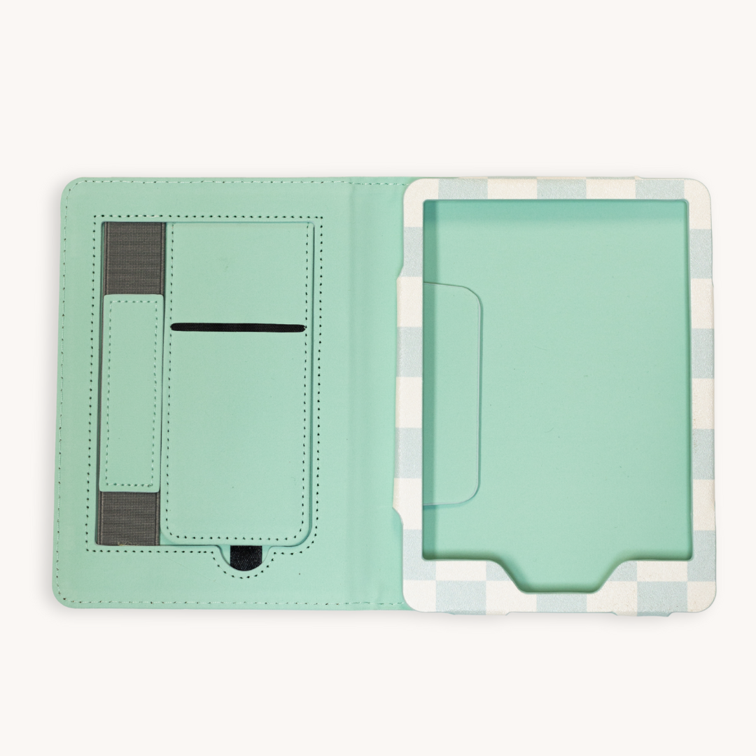 Blue Checker Kindle Case | Bookish & Reading