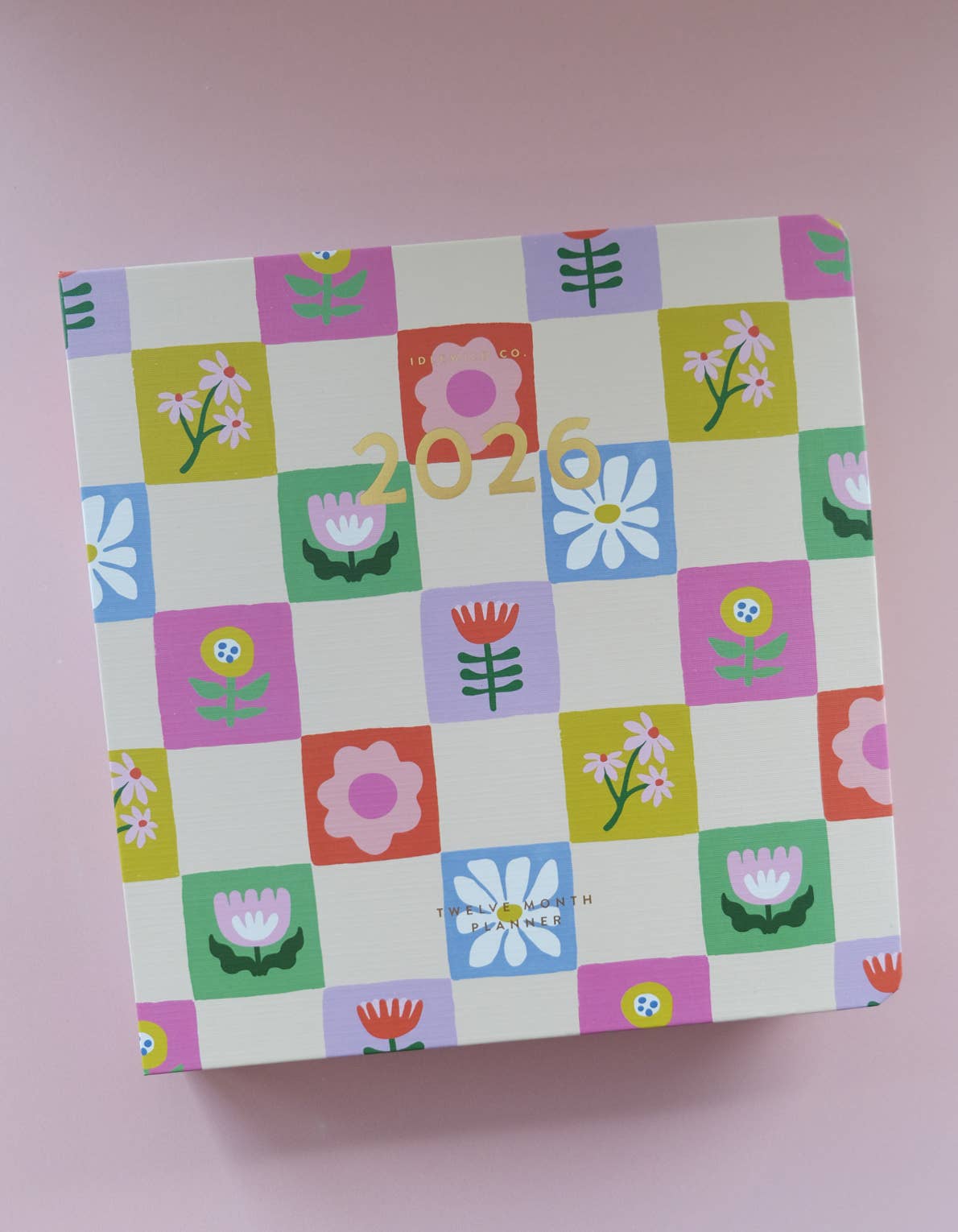 2026 Hardcover Planner, Floral Checks