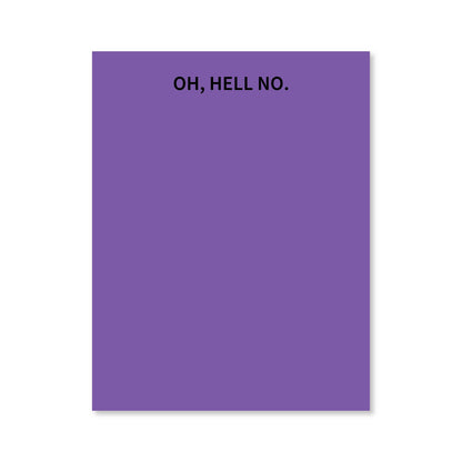 Oh Hell No Notepad