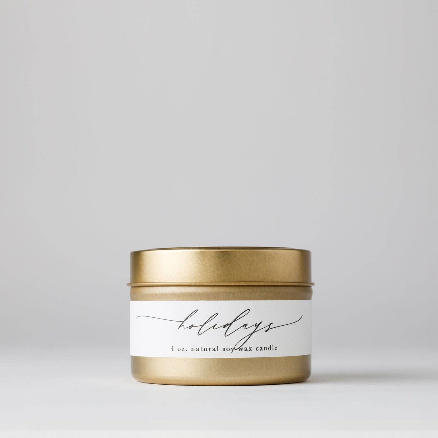 Holidays : Tin Soy Candle ( Christmas Winter Holiday )