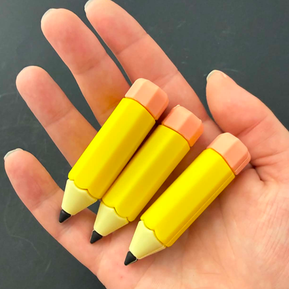 Jumbo Pencil-Shaped Erasers
