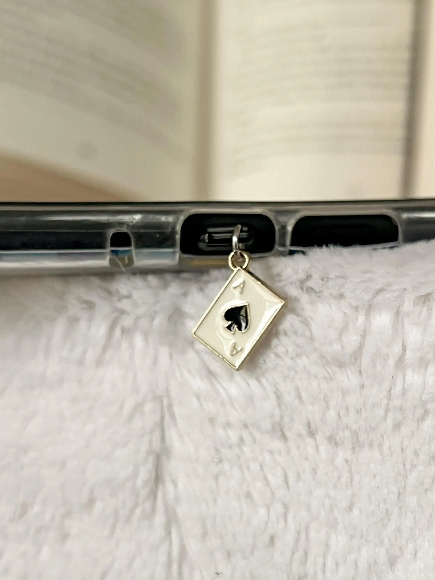 Playing Card Kindle Charm, USB-C Dust Plug