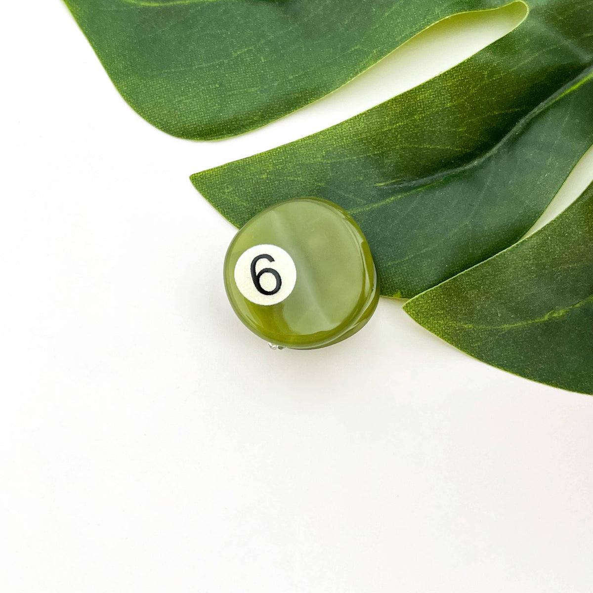 Mini Billiard Ball Acetate Claw Clip, Colorful Hair Clip