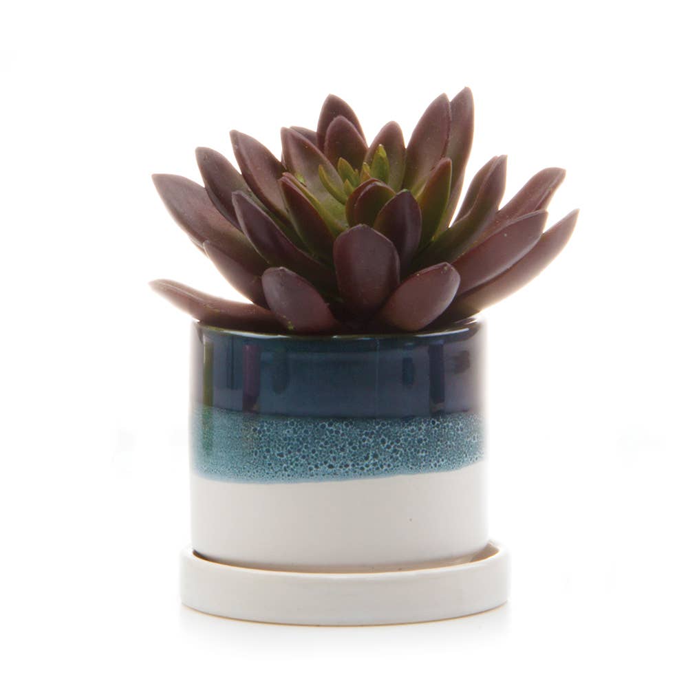 Minute Handmade Ceramic Planter Indoors Pot With Saucer