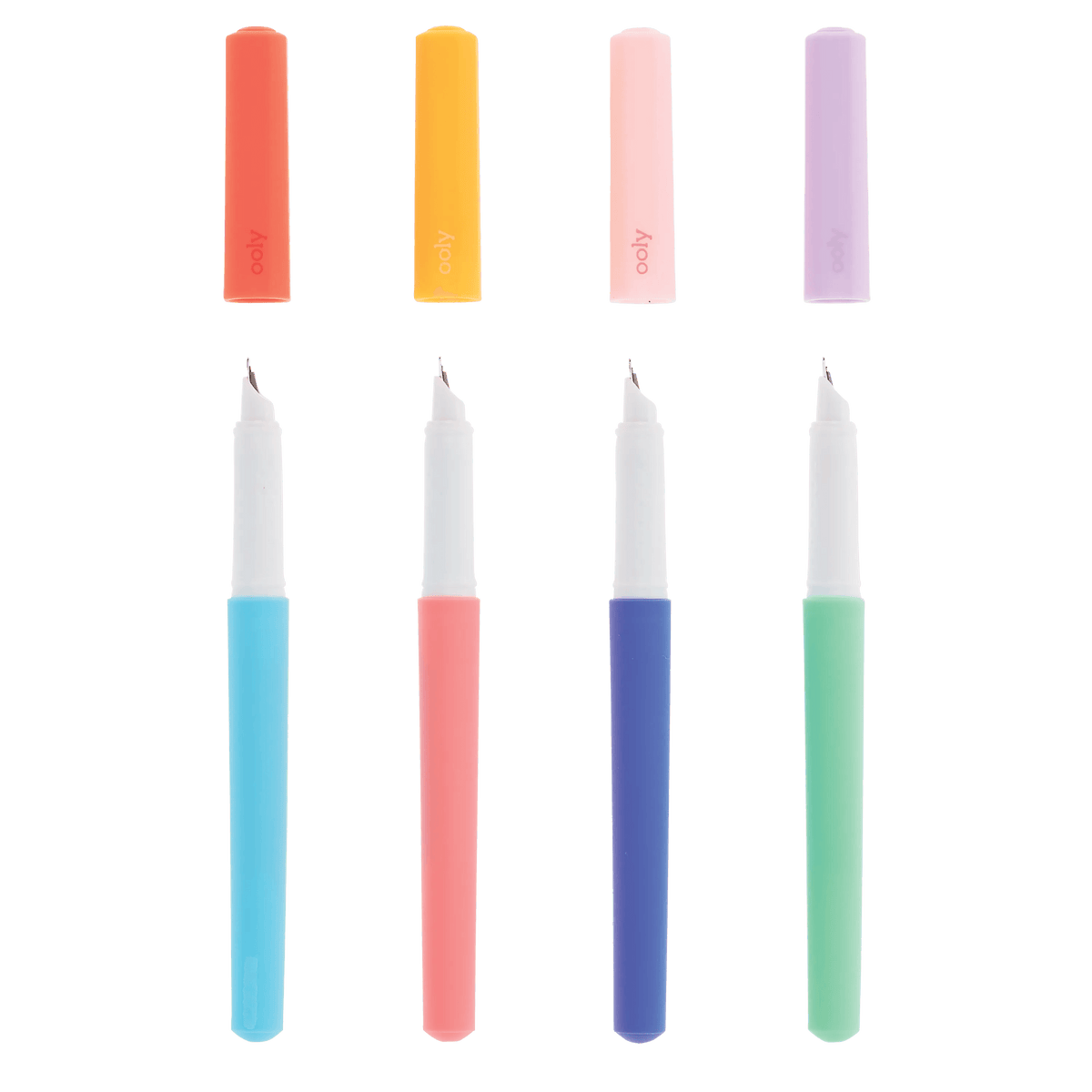 Fab Fountain Pens - Black Ink - Set of 4