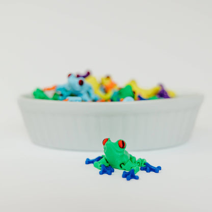 2" 3D Printed Tree Frogs – Assorted Colors