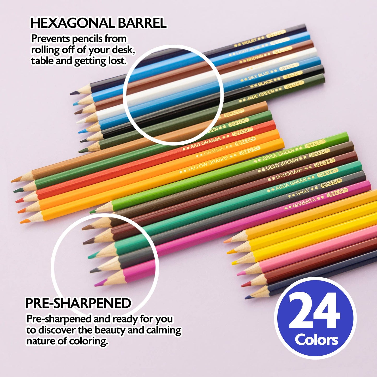 24 Colored Pencils
