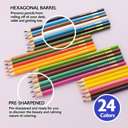 24 Colored Pencils