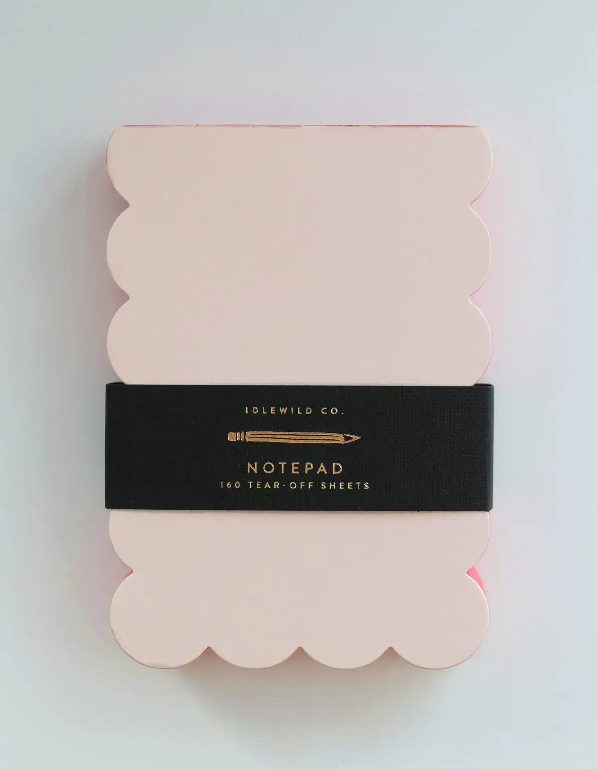 Scalloped Shaped Notepad | Peach + Persimmon Edge