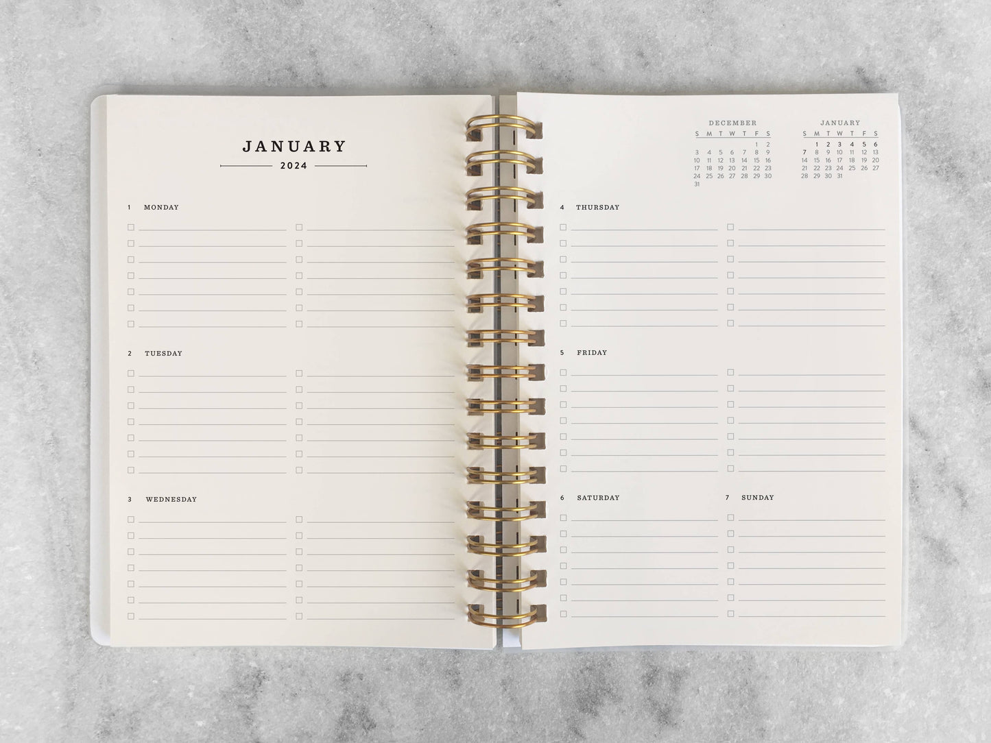 2024 Planner | Hard Cover, Cayenne