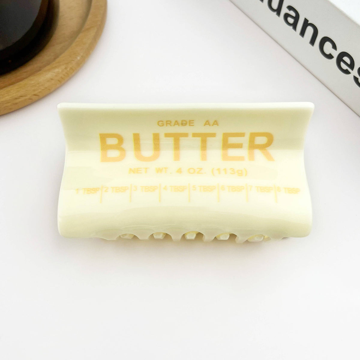 Butter Shaped Hair Claw Clip, Creative Food Hair Clip