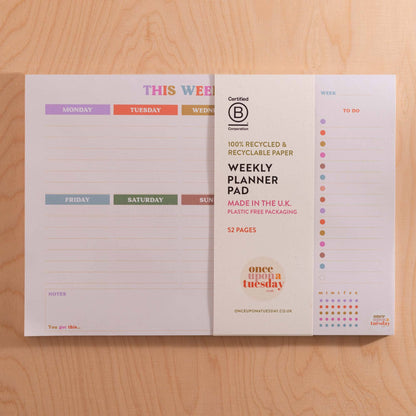 A4 Weekly Planner Pad with Habit Tracker | You Got This