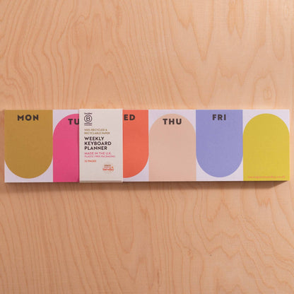 Keyboard Weekly Planner Pad | Bright Arches