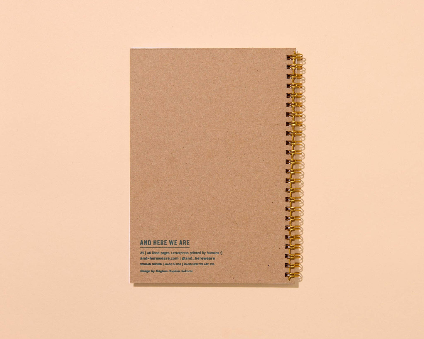 Summer Floral Letterpress Spiral Notebook — Wild Coneflower