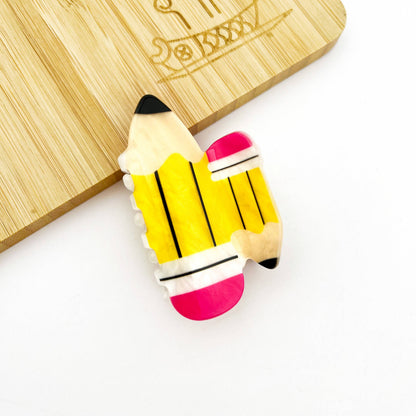 Pencil Claw Clip, Stationery Hair Clip