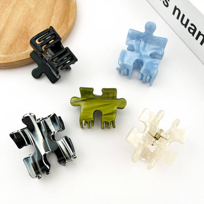 Acetate Puzzle Shape Hair Claw Clip