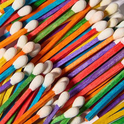 Rainbow Stick Matches in Small Corked Vial