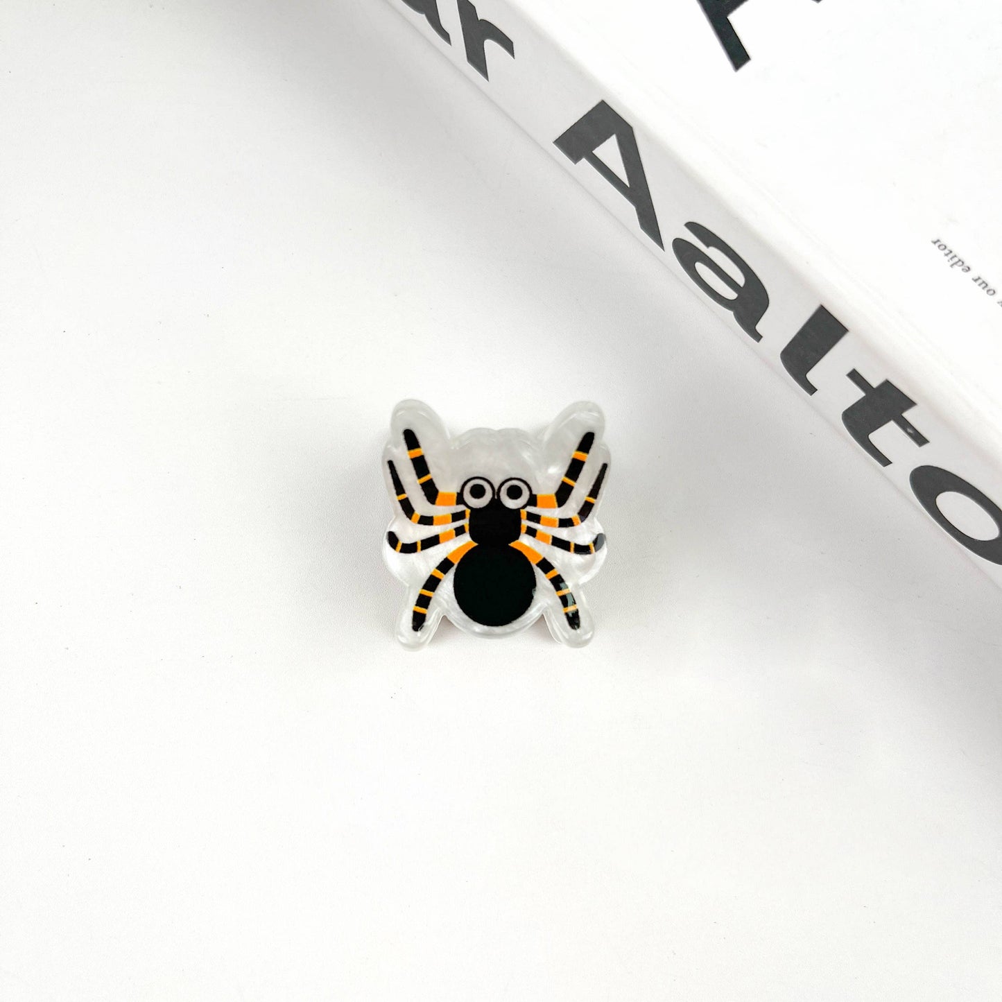 White Ghost Hair Claw,Halloween Hair Clip