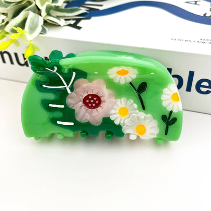 Acetate Daisy Claw Clip, Flower Hair Clip