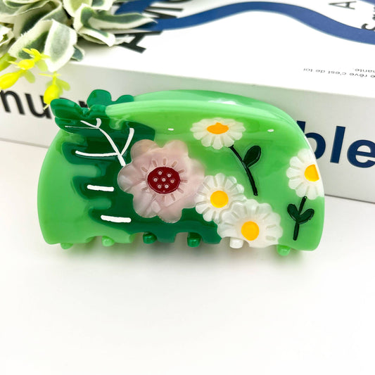 Acetate Daisy Claw Clip, Flower Hair Clip