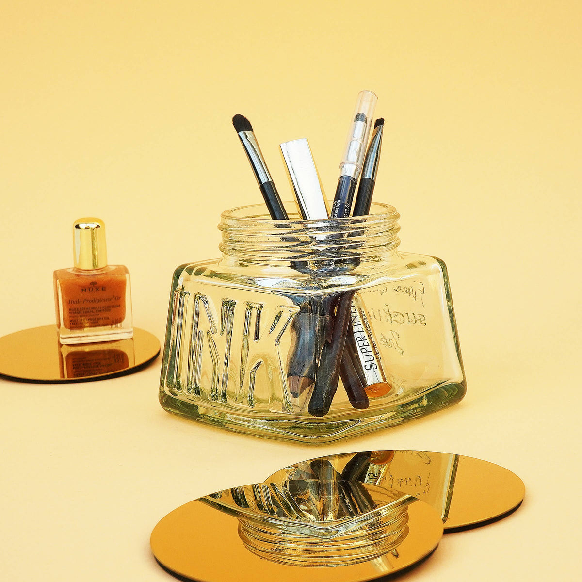 Inkwell Desk Tidy - Classic glass pencil pot