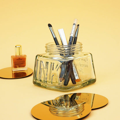Inkwell Desk Tidy - Classic glass pencil pot