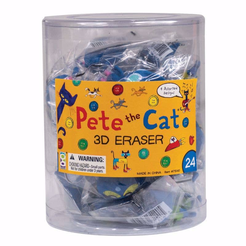 PETE THE CAT 3D PUZZLE ERASER 24/BOX