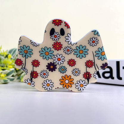 Halloween Cute flower ghost hair claw clip