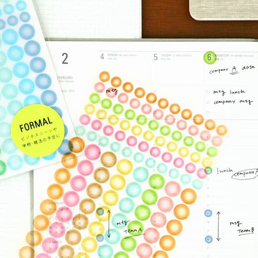 Removable See-Through Point Sticker