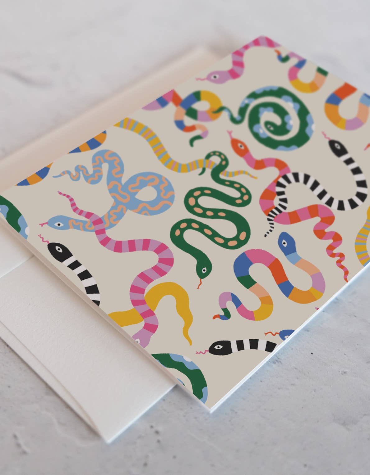 Colorful Snakes Notecards - Boxed Set of 12