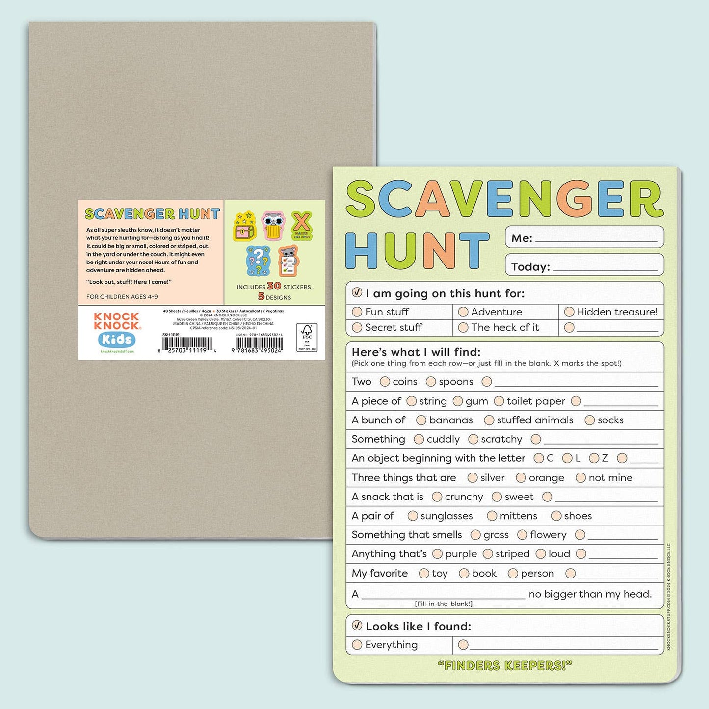 Knock Knock Kids - Scavenger Hunt Playtime Pads