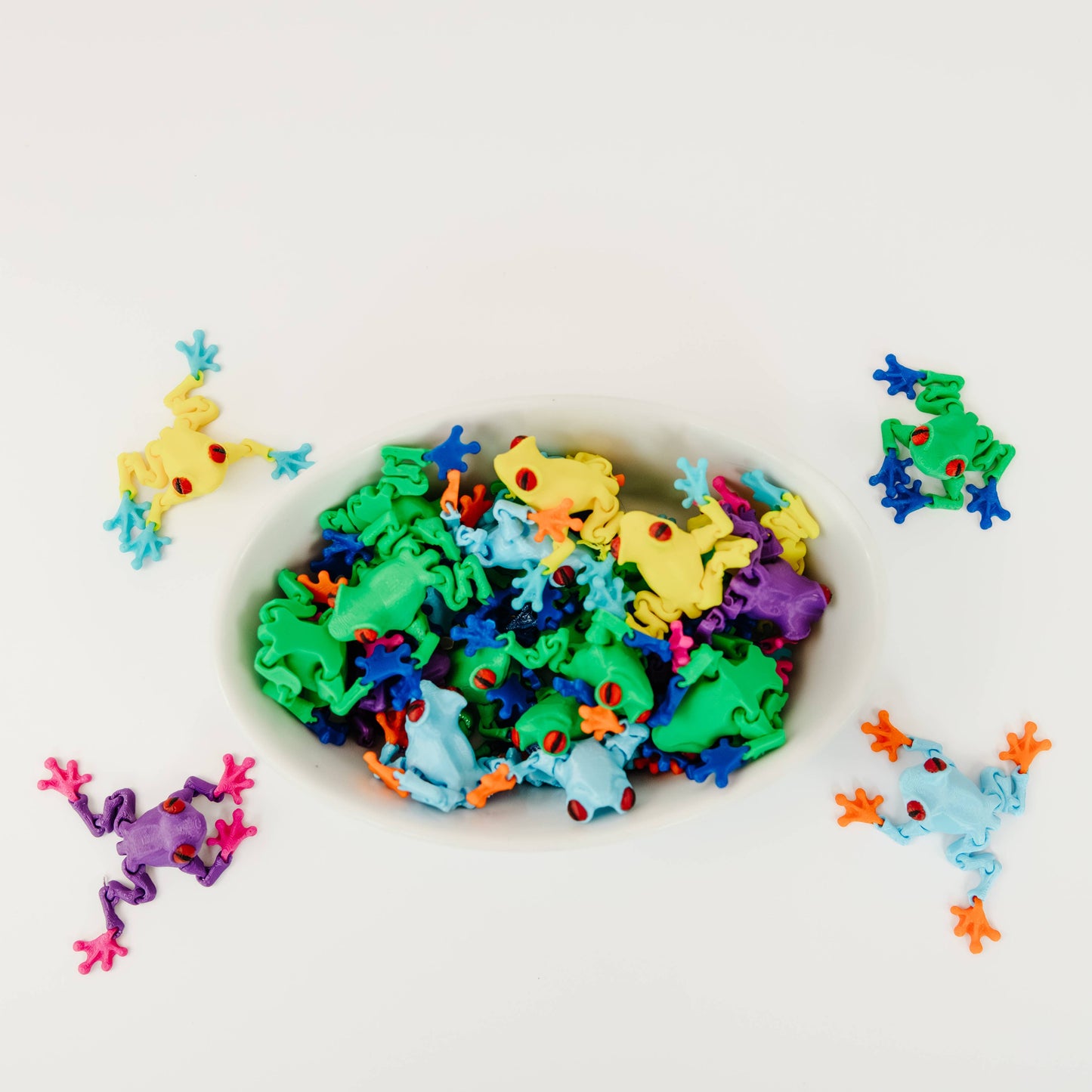 2" 3D Printed Tree Frogs – Assorted Colors