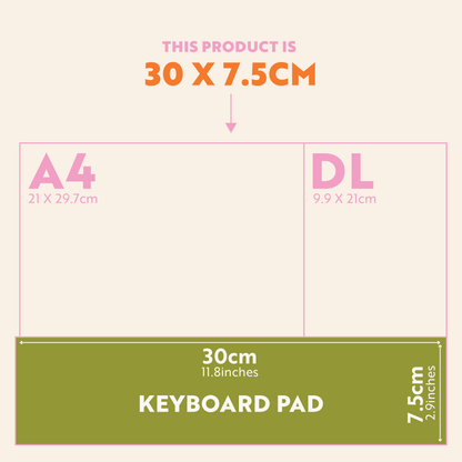 Keyboard Weekly Planner Pad | Nature Arches