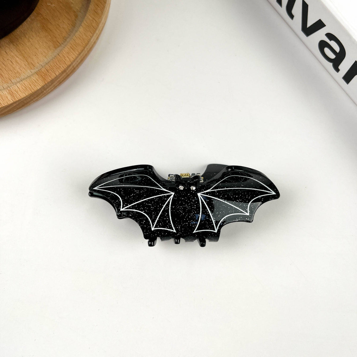 Black Bat Claw Clip,Halloween Hair Clip