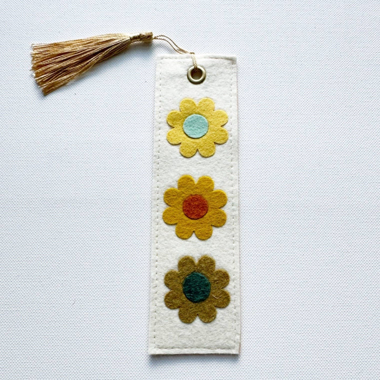 Fall Flowers Felt Bookmark 