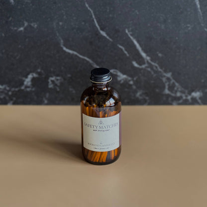 Safety Matches in Glass Jar